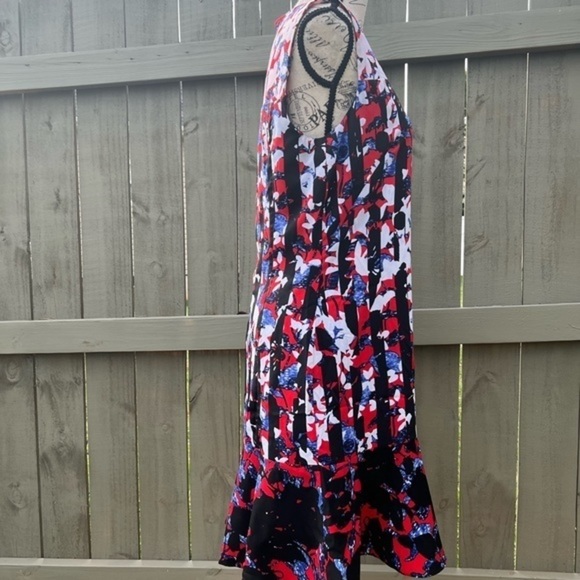 Peter Pilotto Bright Colored Sleeveless Dress with Ruffled Hem - Picture 7 of 14